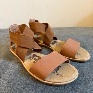 Women’s Size 7 Sorel Ella Sandal Velvet Tan